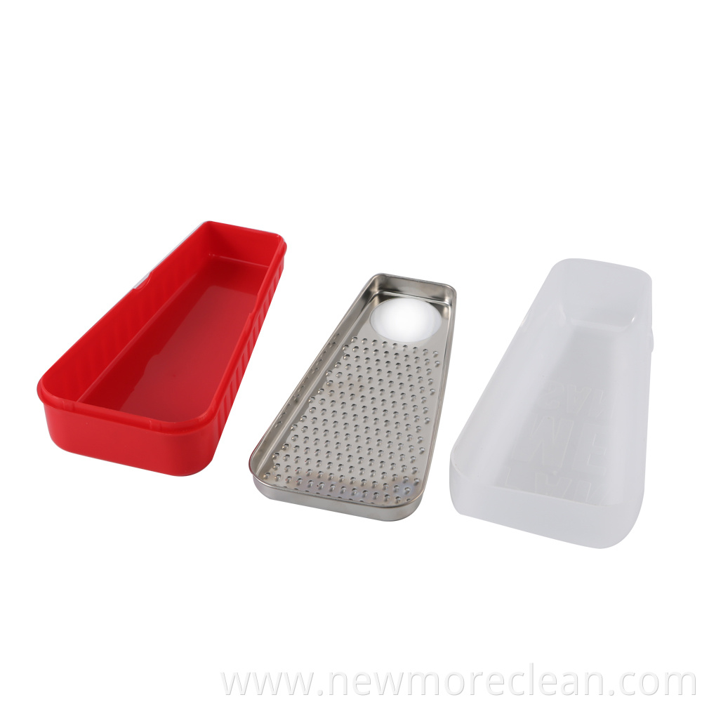 Stainless Steel Cheese Grater With Plastic Container